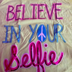 Long sleeve like neon graphic shirt